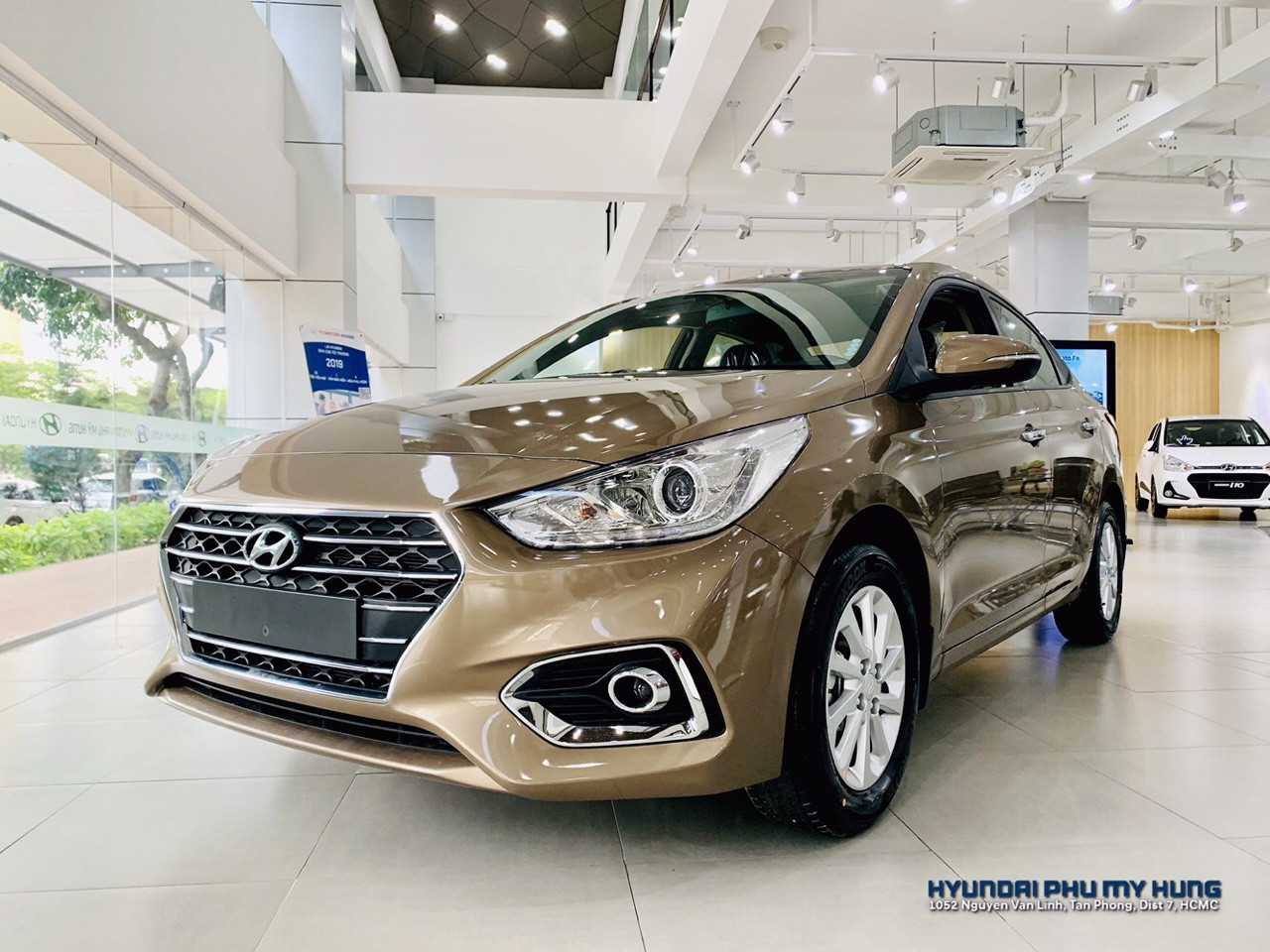 Hyundai Accent 2019 MT 1.4 Vàng Cát Ảnh Chụp Thực Tế Tại Hyundai Quận 7